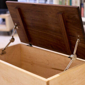 Walnut and Maple Storage Chest