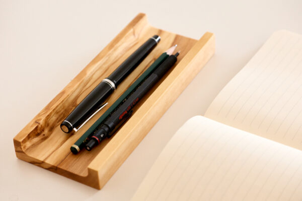 Handcrafted Wooden Pen Tray - Image 2
